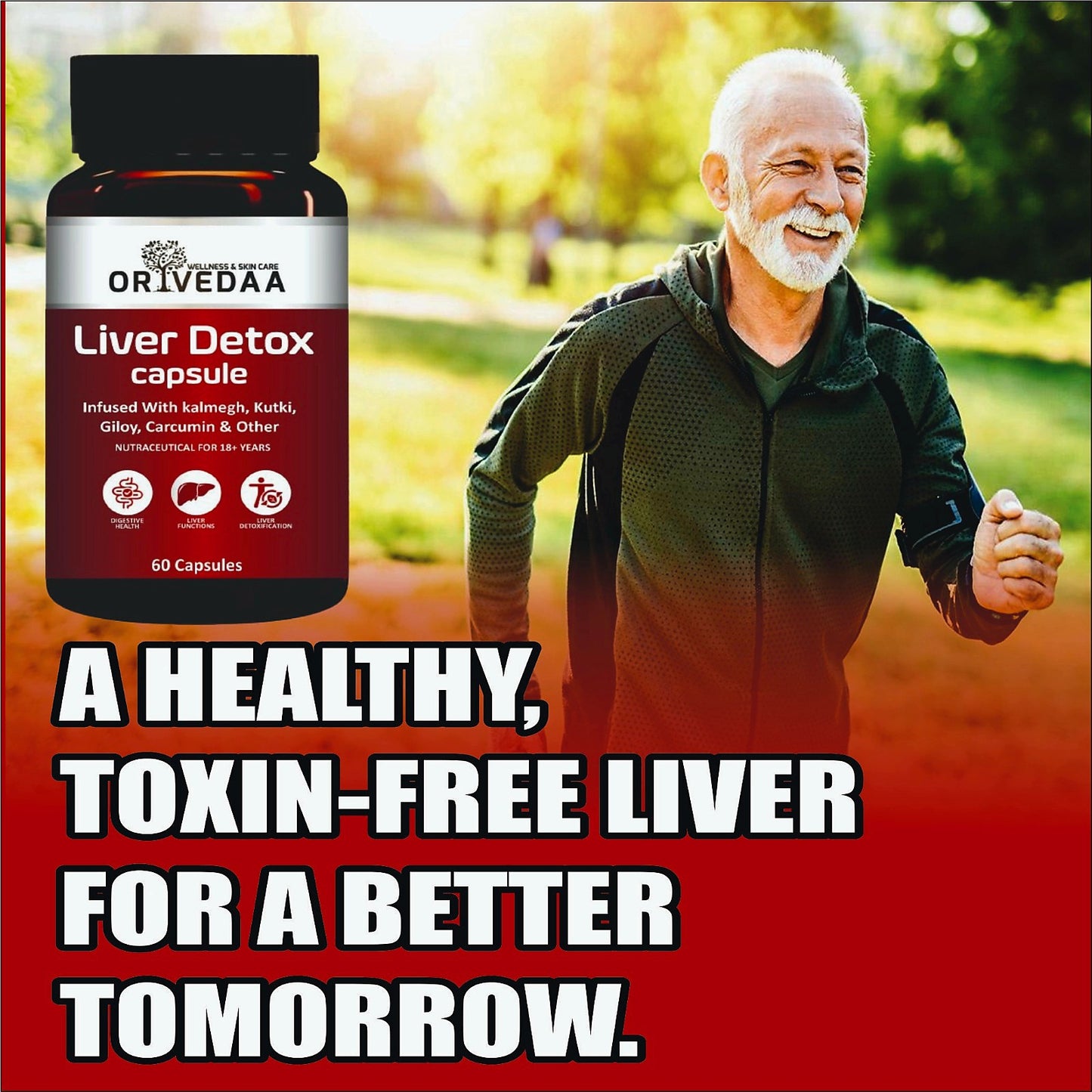 Orivedaa Liver Detox Milk Thistle Extract Detox Supplement For Men And Women With 600Mg Of Silybum Marianum For Healthy Liver Helps in Cleanse Liver Natural Fatty Liver Support 60 Vegetarian Capsules
