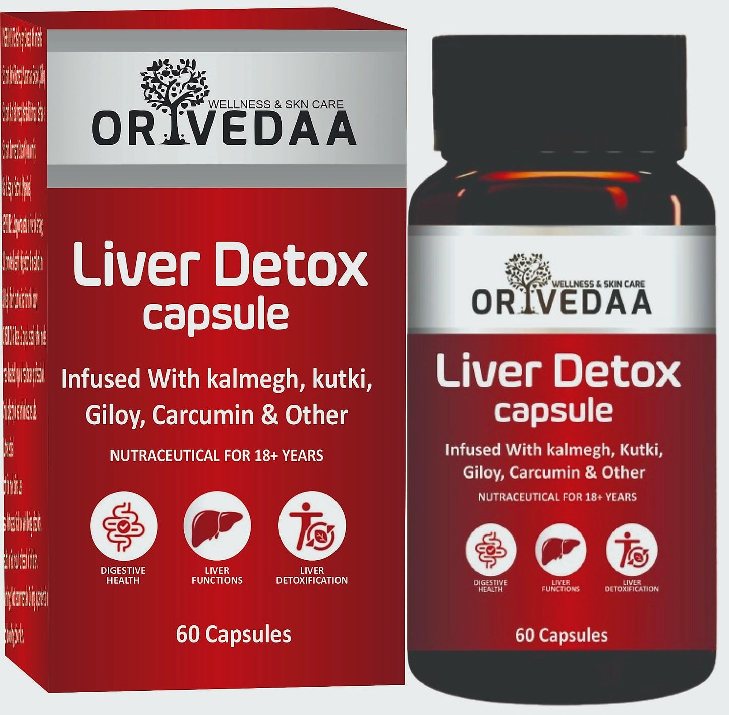 Orivedaa Liver Detox Milk Thistle Extract Detox Supplement For Men And Women With 600Mg Of Silybum Marianum For Healthy Liver Helps in Cleanse Liver Natural Fatty Liver Support 60 Vegetarian Capsules